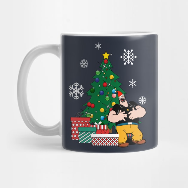 Bluto Around The Christmas Tree Popeye by Nova5